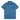 A blue short-sleeve polo shirt with a three-button placket and a chest pocket, shown flat against a white background.