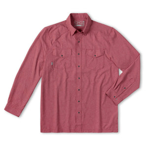Crimson Pearl Snap Shirt | Long Sleeve