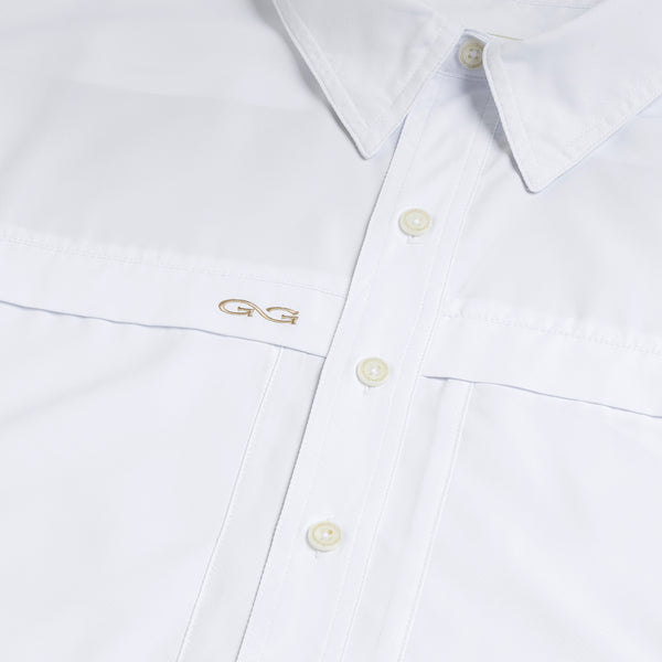 White MicroFiber Shirt | Long Sleeve
