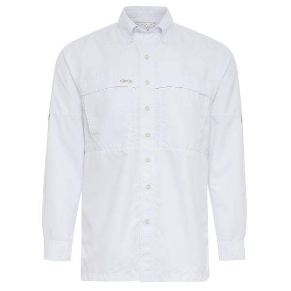 White Classic MicroFiber Shirt | Long Sleeve
