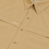 1083 Khaki MicroFiber Short Sleeve Shirt 