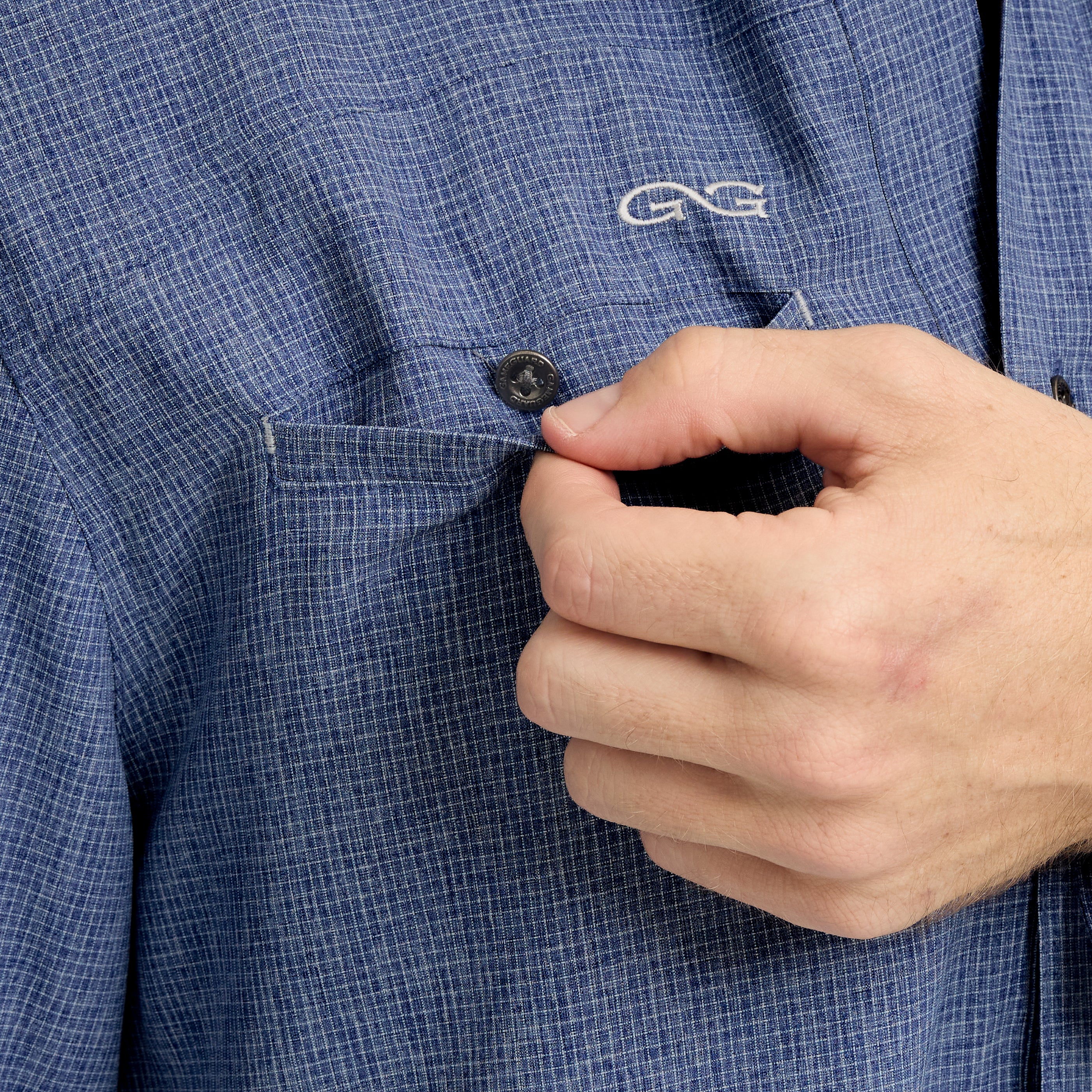 1054m Indigo Maverick Shirt | Long Sleeve – GameGuard Ordering Portal
