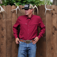 Oxblood Scout Shirt | Long Sleeve